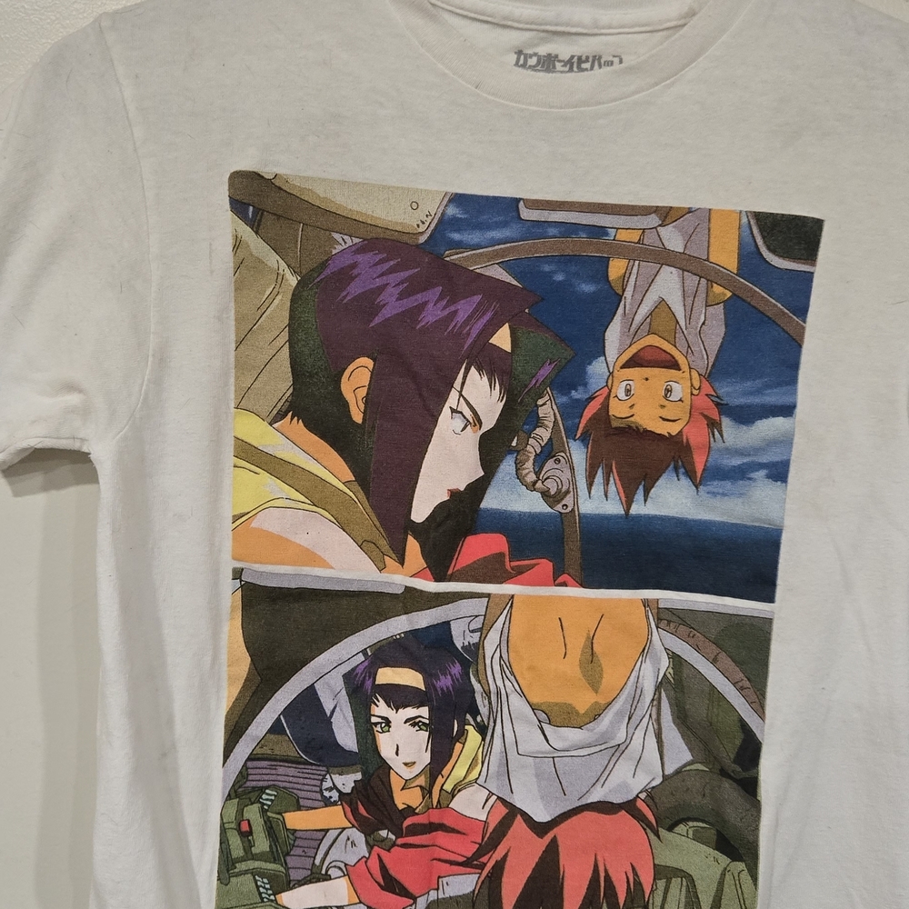 Cowboy Bebop T-shirt Adult Small Faye Valentine Edward Sunrise